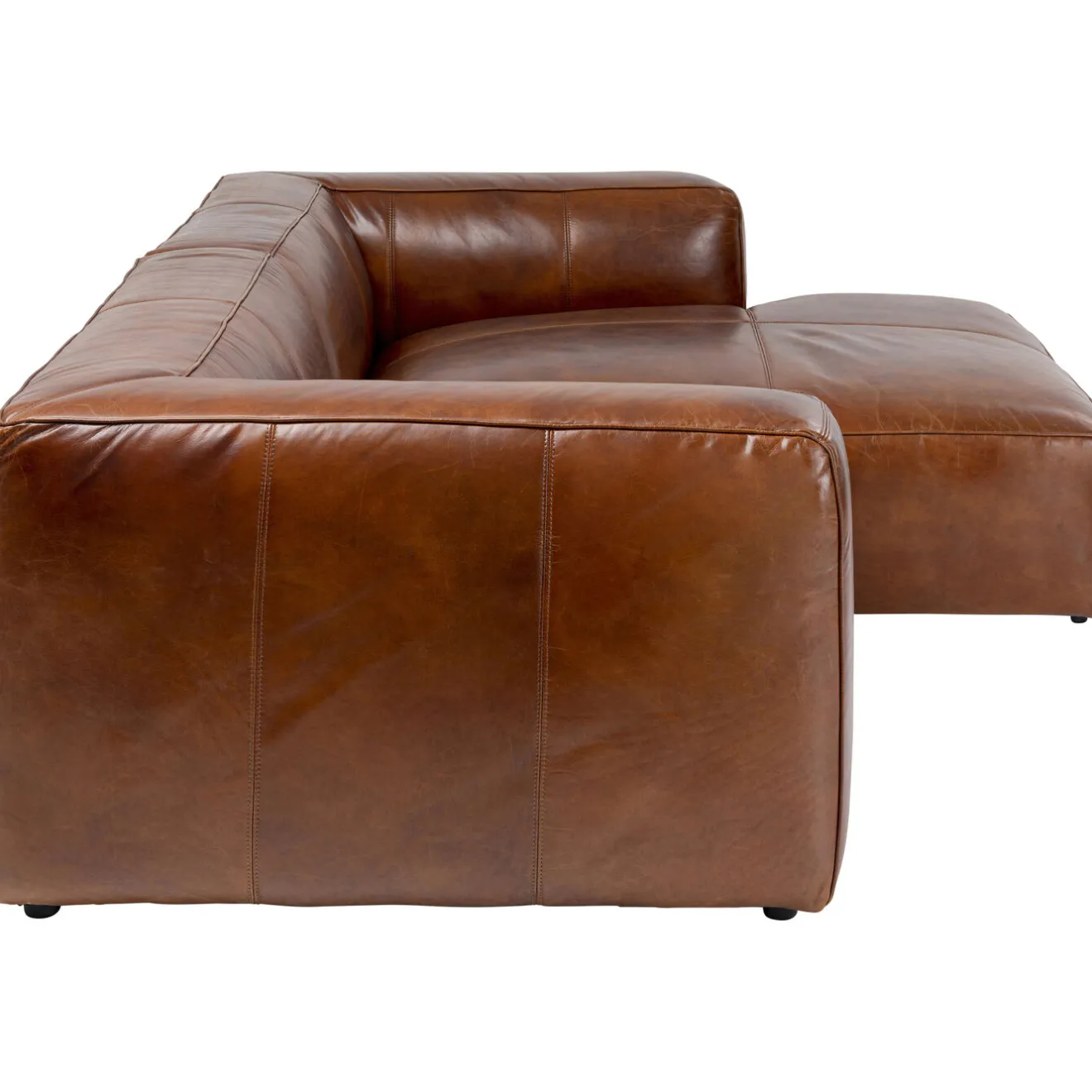 KARE Design Canapés D'Angle|Canapés D Angle Cubetto Cuir Marron