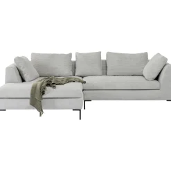 KARE Design Canapés D'Angle|Canapés D Angle Gianni Cord Gris Gauche