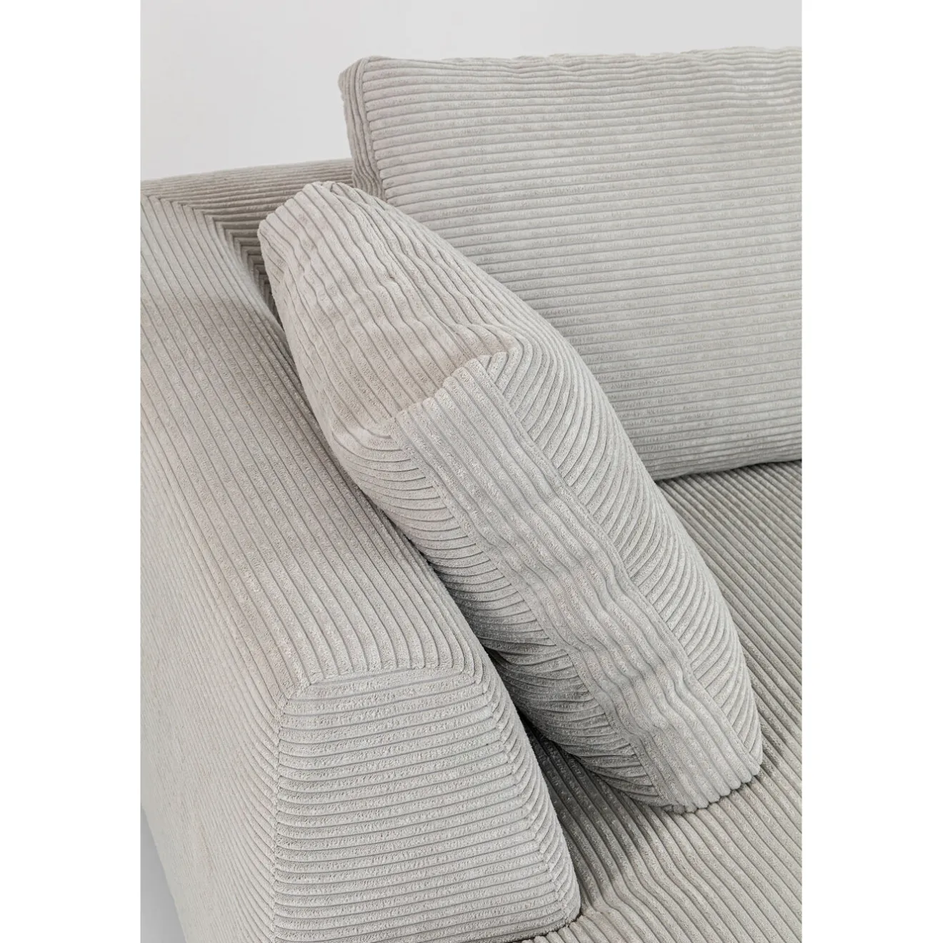 KARE Design Canapés D'Angle|Canapés D Angle Gianni Cord Gris Gauche