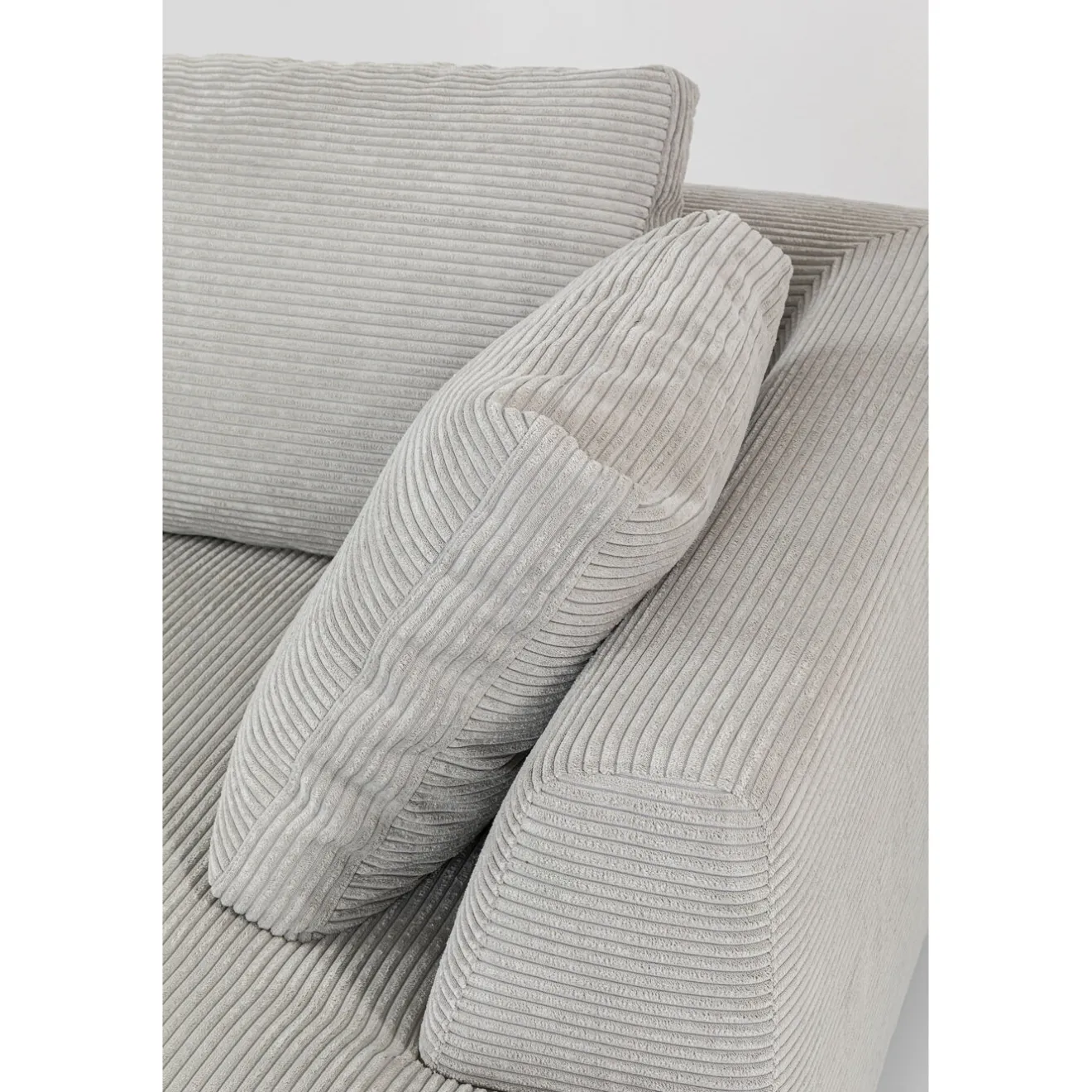 KARE Design Canapés D'Angle|Canapés D Angle Gianni Cord Gris Droite