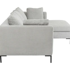 KARE Design Canapés D'Angle|Canapés D Angle Gianni Cord Gris Droite
