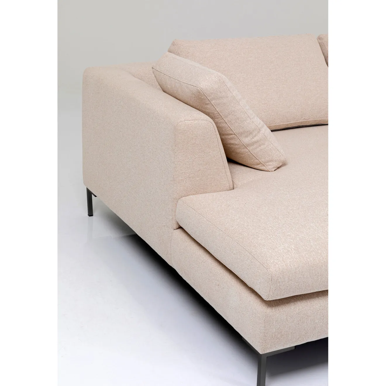 KARE Design Canapés D'Angle|Canapés D Angle Gianni Creme Droite