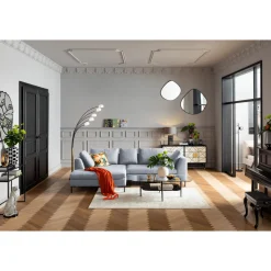 KARE Design Canapés D'Angle|Canapés D Angle Gianni Dolce Gris Clair Gauche