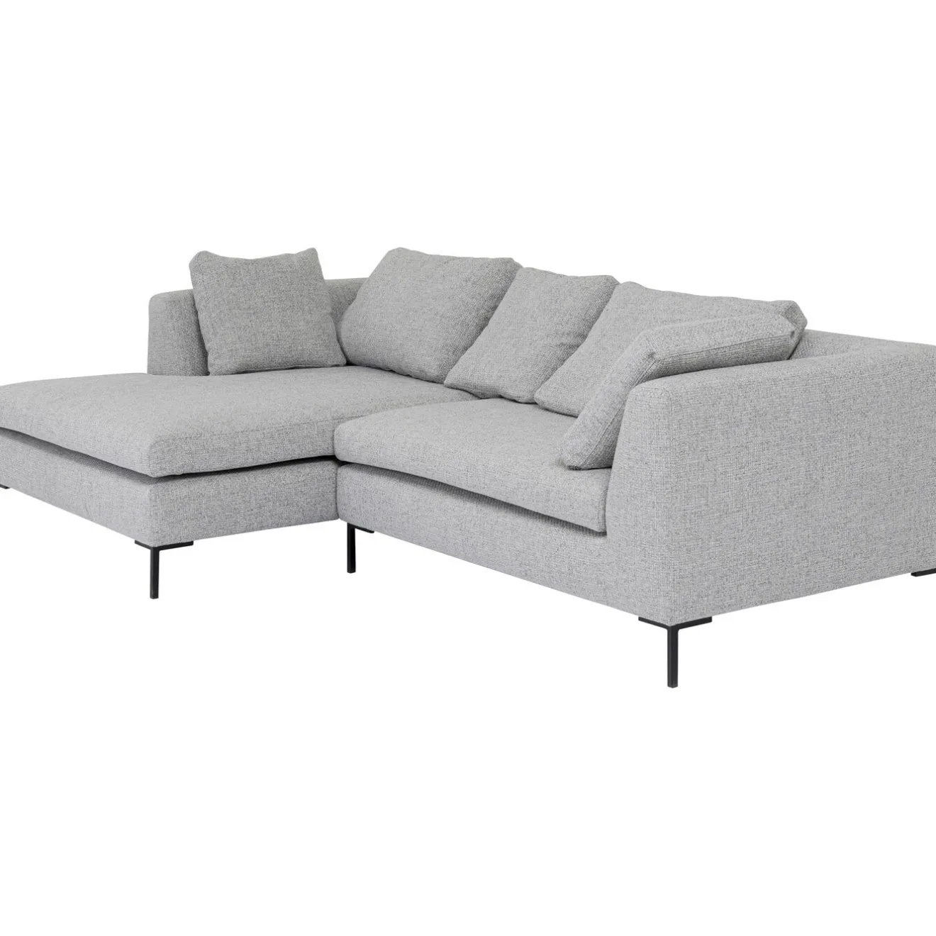 KARE Design Canapés D'Angle|Canapés D Angle Gianni Dolce Gris Clair Gauche