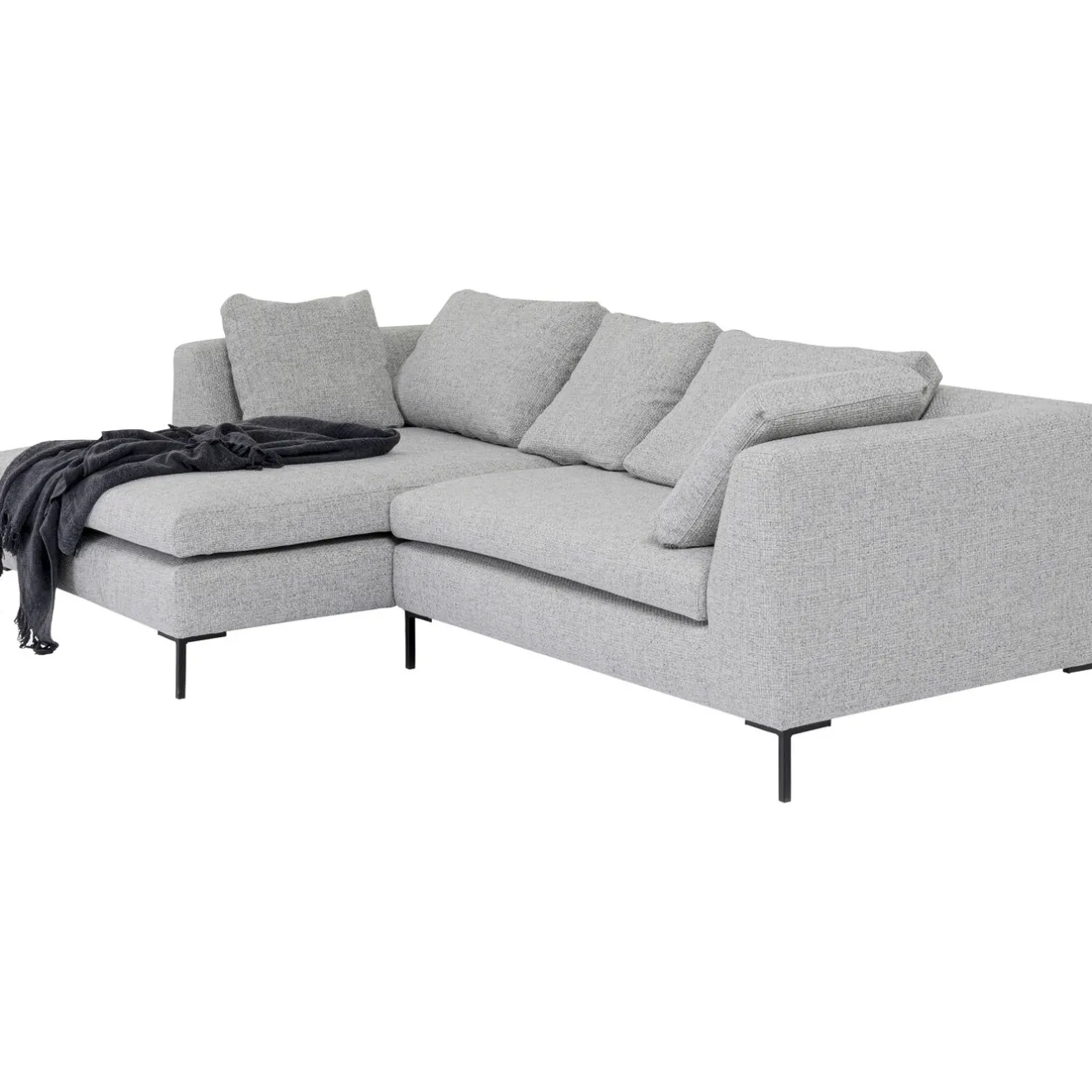 KARE Design Canapés D'Angle|Canapés D Angle Gianni Dolce Gris Clair Gauche