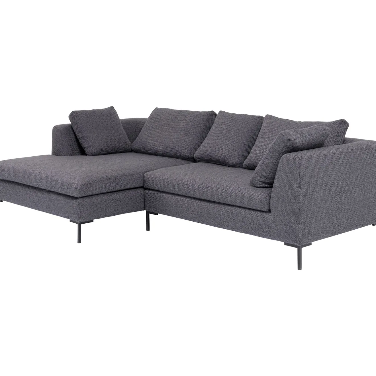 KARE Design Canapés D'Angle|Canapés D Angle Gianni Dolce Gris Fonce Gauche