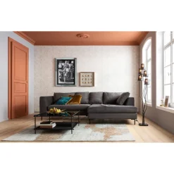 KARE Design Canapés D'Angle|Canapés D Angle Gianni Droite Gris-Noir