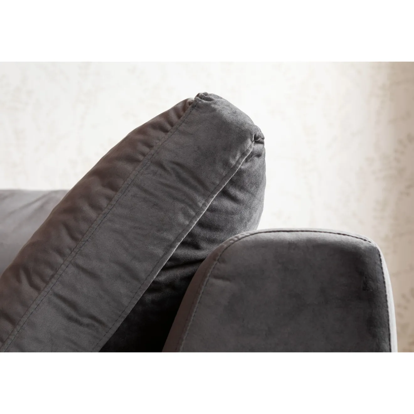 KARE Design Canapés D'Angle|Canapés D Angle Gianni Droite Gris-Noir