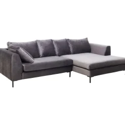 KARE Design Canapés D'Angle|Canapés D Angle Gianni Droite Gris-Noir