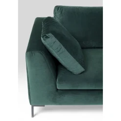 KARE Design Canapés D'Angle|Canapés D Angle Gianni Pm Velours Vert Fonce Droite