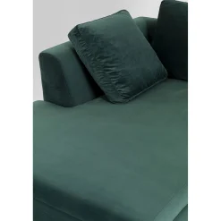 KARE Design Canapés D'Angle|Canapés D Angle Gianni Pm Velours Vert Fonce Gauche