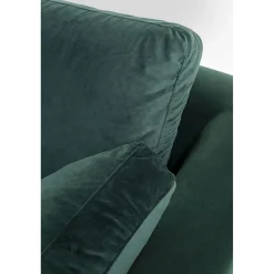 KARE Design Canapés D'Angle|Canapés D Angle Gianni Pm Velours Vert Fonce Gauche