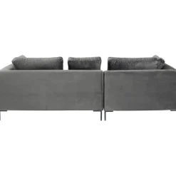 KARE Design Canapés D'Angle|Canapés D Angle Gianni Pm Velours Gris Gauche