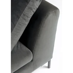 KARE Design Canapés D'Angle|Canapés D Angle Gianni Pm Velours Gris Gauche