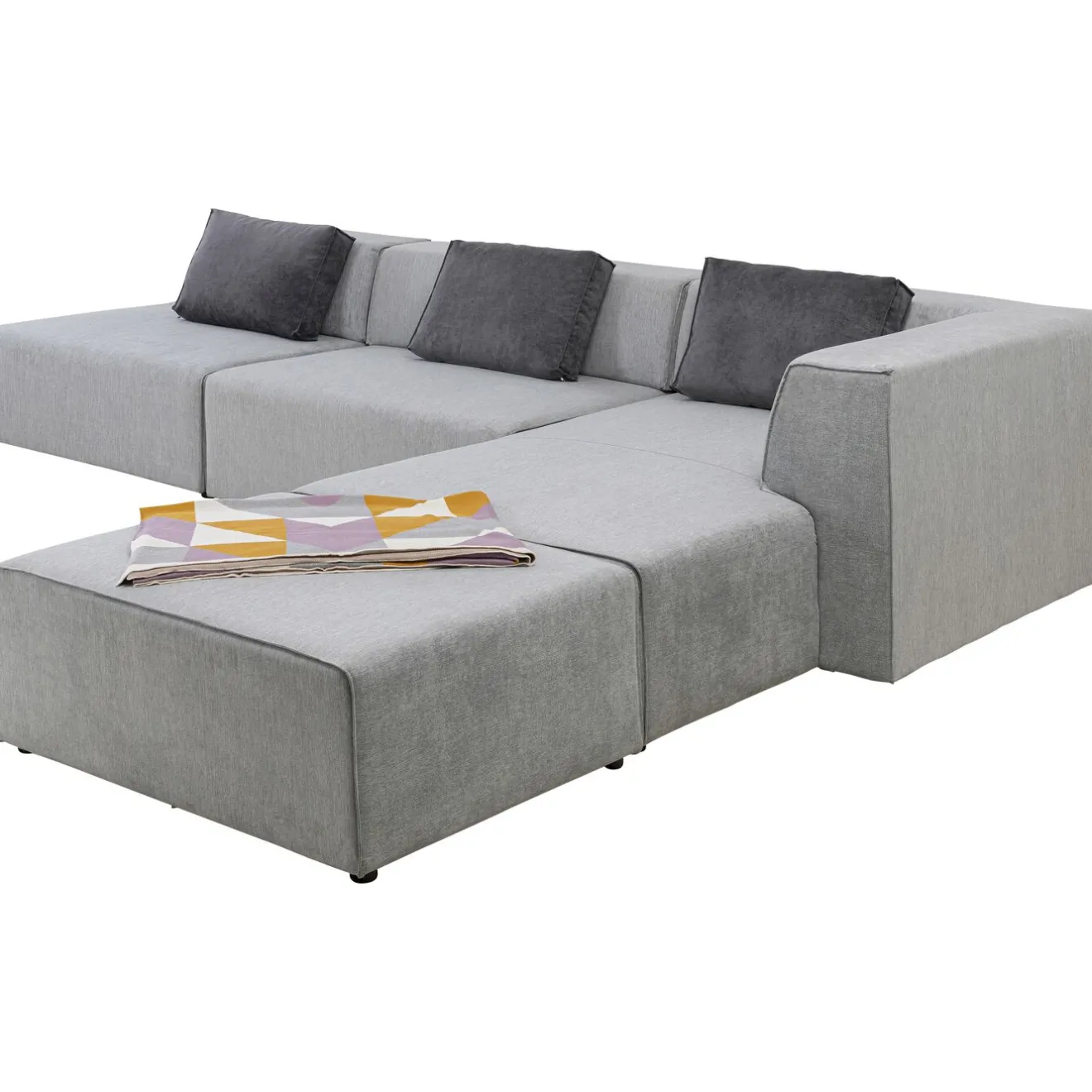 KARE Design Canapés D'Angle|Canapés D Angle Infinity Atlanta Gris Droite