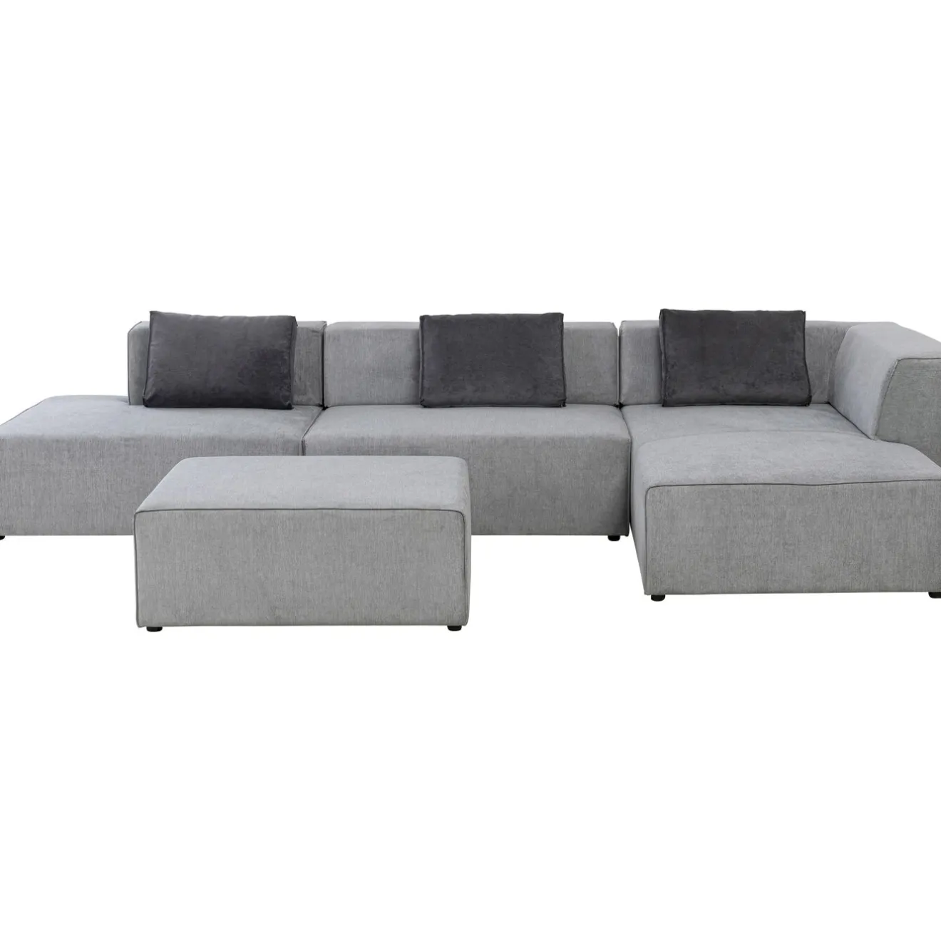 KARE Design Canapés D'Angle|Canapés D Angle Infinity Atlanta Gris Droite