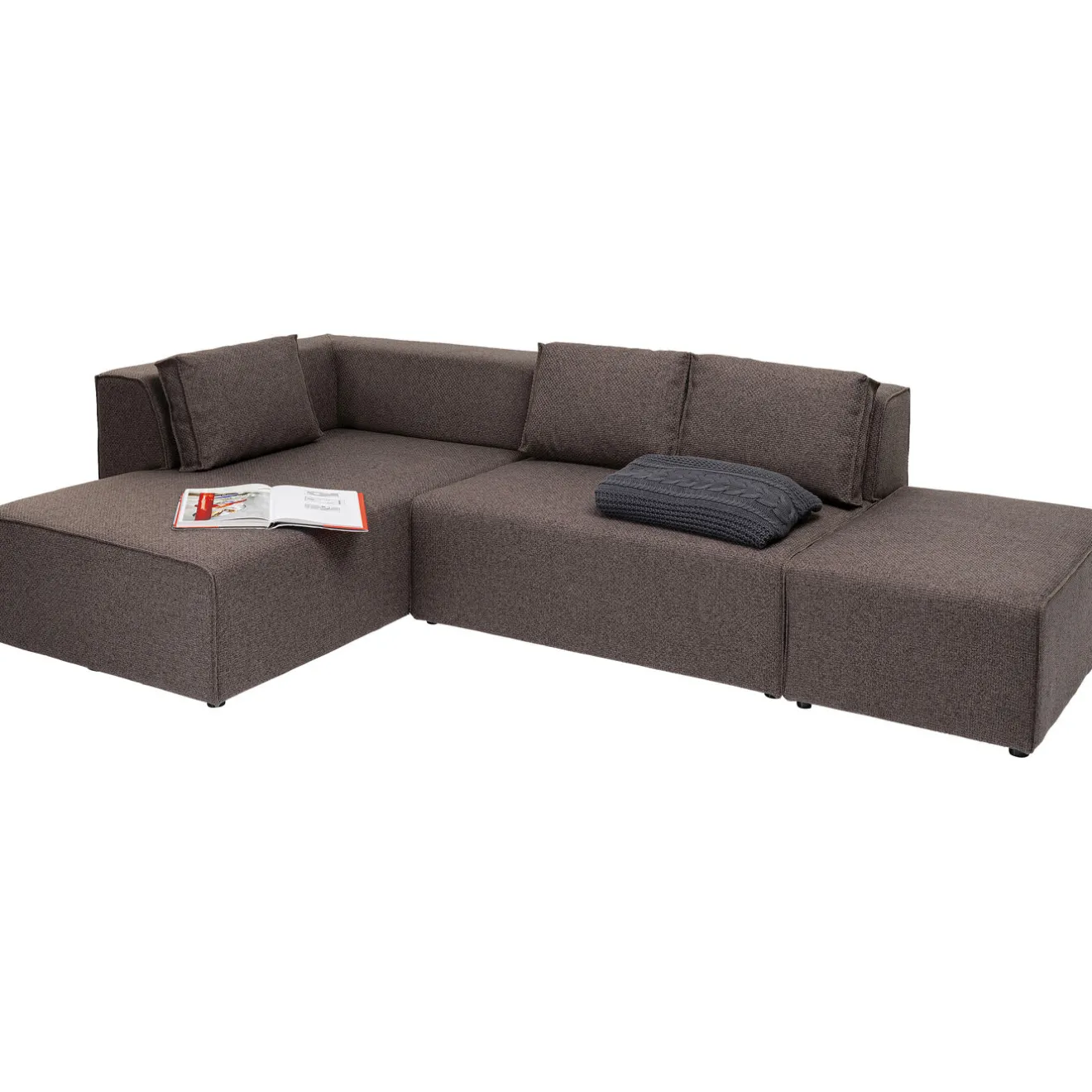 KARE Design Canapés D'Angle|Canapés D Angle Infinity Dolce Marron Gauche