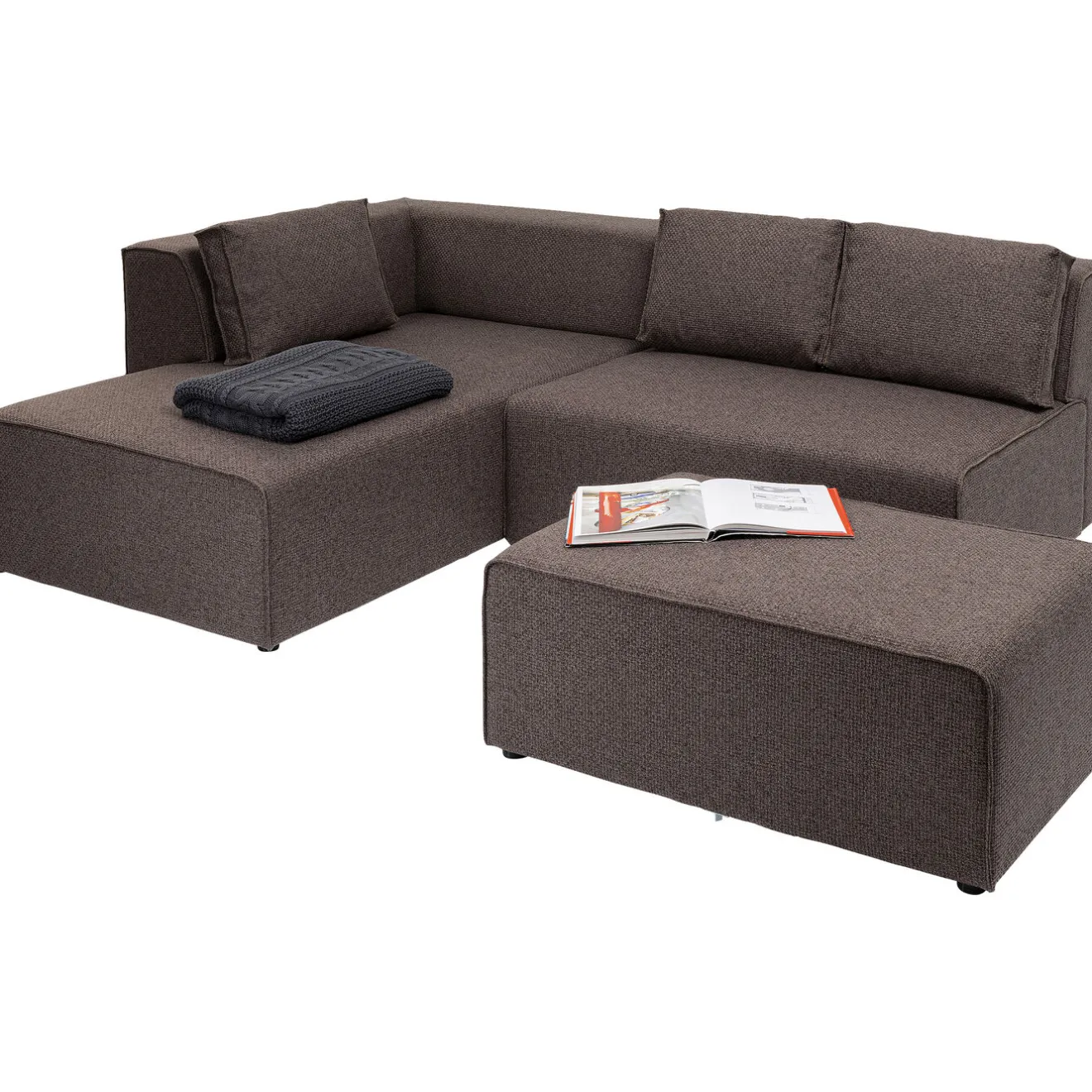 KARE Design Canapés D'Angle|Canapés D Angle Infinity Dolce Marron Gauche