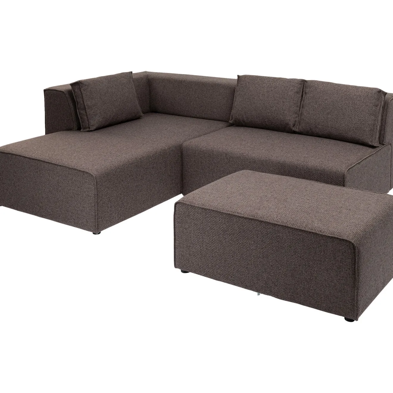 KARE Design Canapés D'Angle|Canapés D Angle Infinity Dolce Marron Gauche