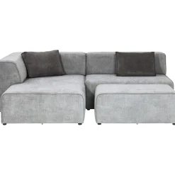 KARE Design Canapés D'Angle|Canapés D Angle Infinity Ottomane Gris Gauche