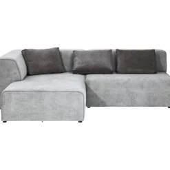 KARE Design Canapés D'Angle|Canapés D Angle Infinity Ottomane Gris Gauche
