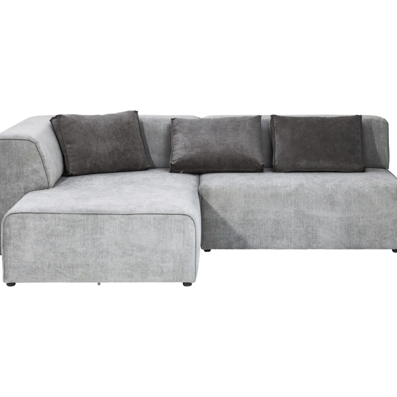 KARE Design Canapés D'Angle|Canapés D Angle Infinity Ottomane Gris Gauche