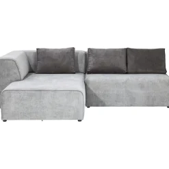 KARE Design Canapés D'Angle|Canapés D Angle Infinity Ottomane Gris Gauche