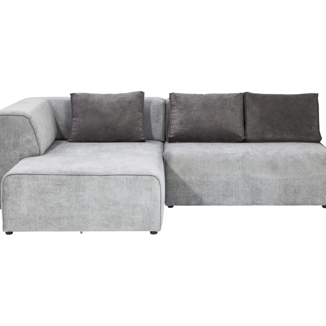 KARE Design Canapés D'Angle|Canapés D Angle Infinity Ottomane Gris Gauche