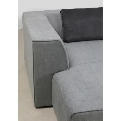 KARE Design Canapés D'Angle|Canapés D Angle Infinity Ottomane Gris Gauche