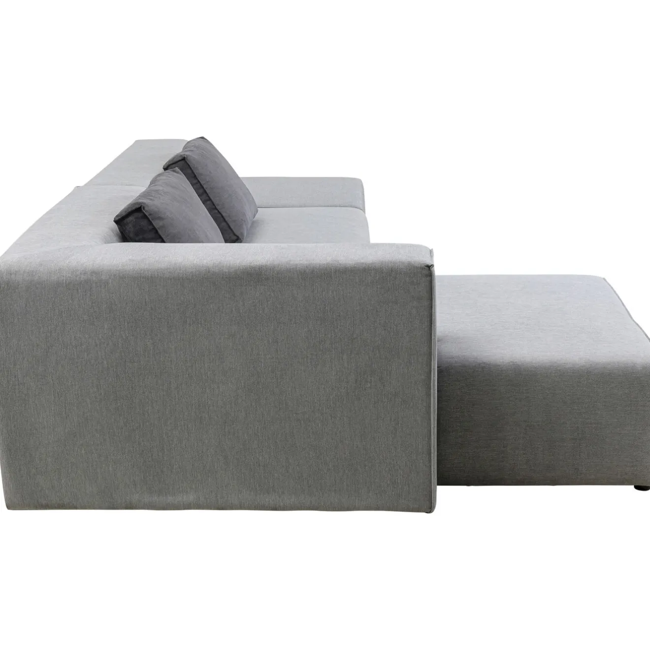 KARE Design Canapés D'Angle|Canapés D Angle Infinity Ottomane Gris Gauche