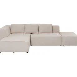 KARE Design Canapés D'Angle|Canapés D Angle Infinity Ottomane Creme Gauche