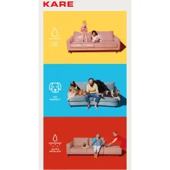 KARE Design Canapés D'Angle|Canapés D Angle Infinity Ottomane Creme Gauche