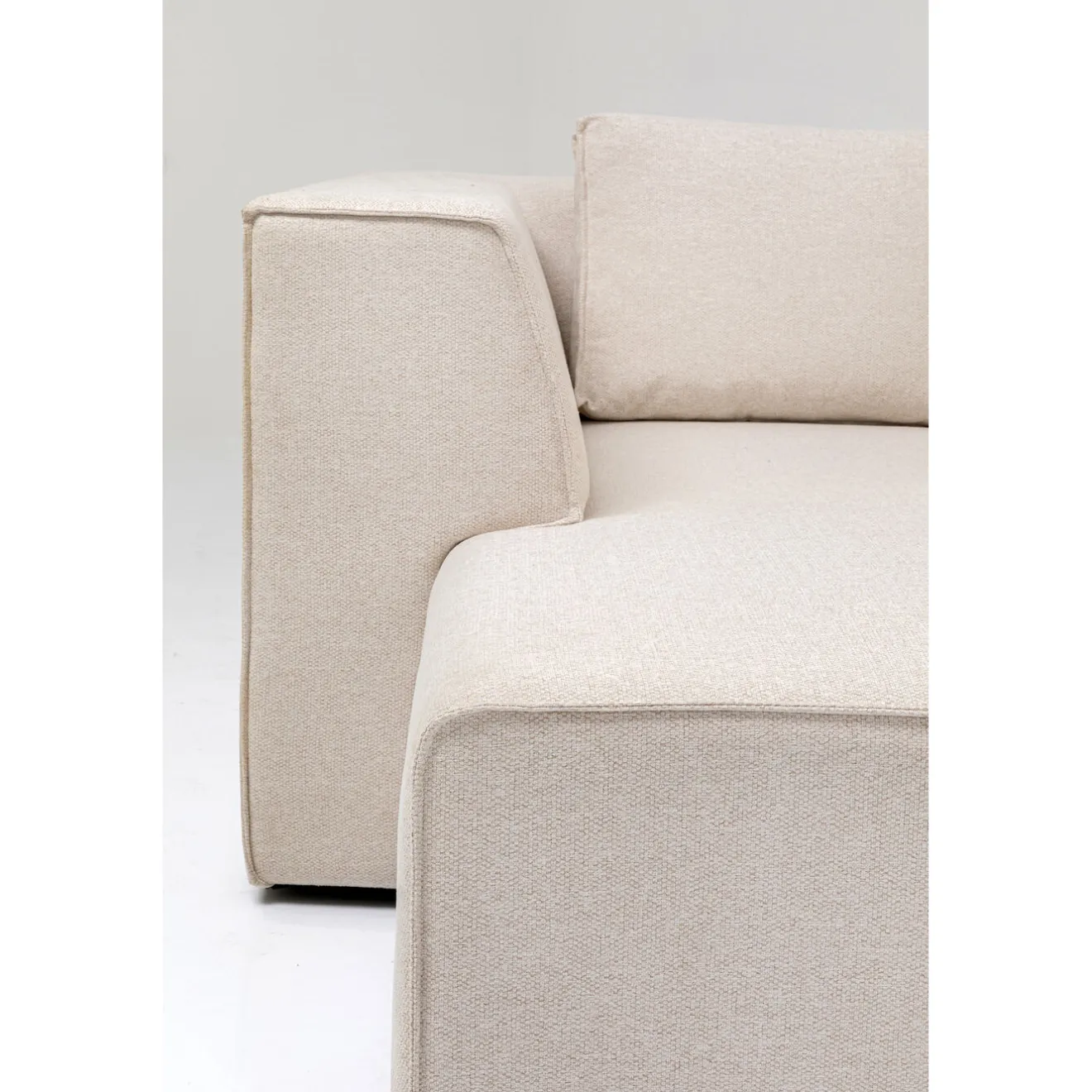 KARE Design Canapés D'Angle|Canapés D Angle Infinity Ottomane Creme Gauche