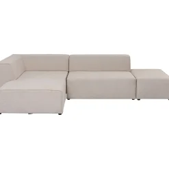 KARE Design Canapés D'Angle|Canapés D Angle Infinity Ottomane Creme Gauche