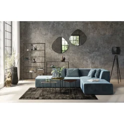 KARE Design Canapés D'Angle|Canapés D Angle Infinity Velours Ocean Droite