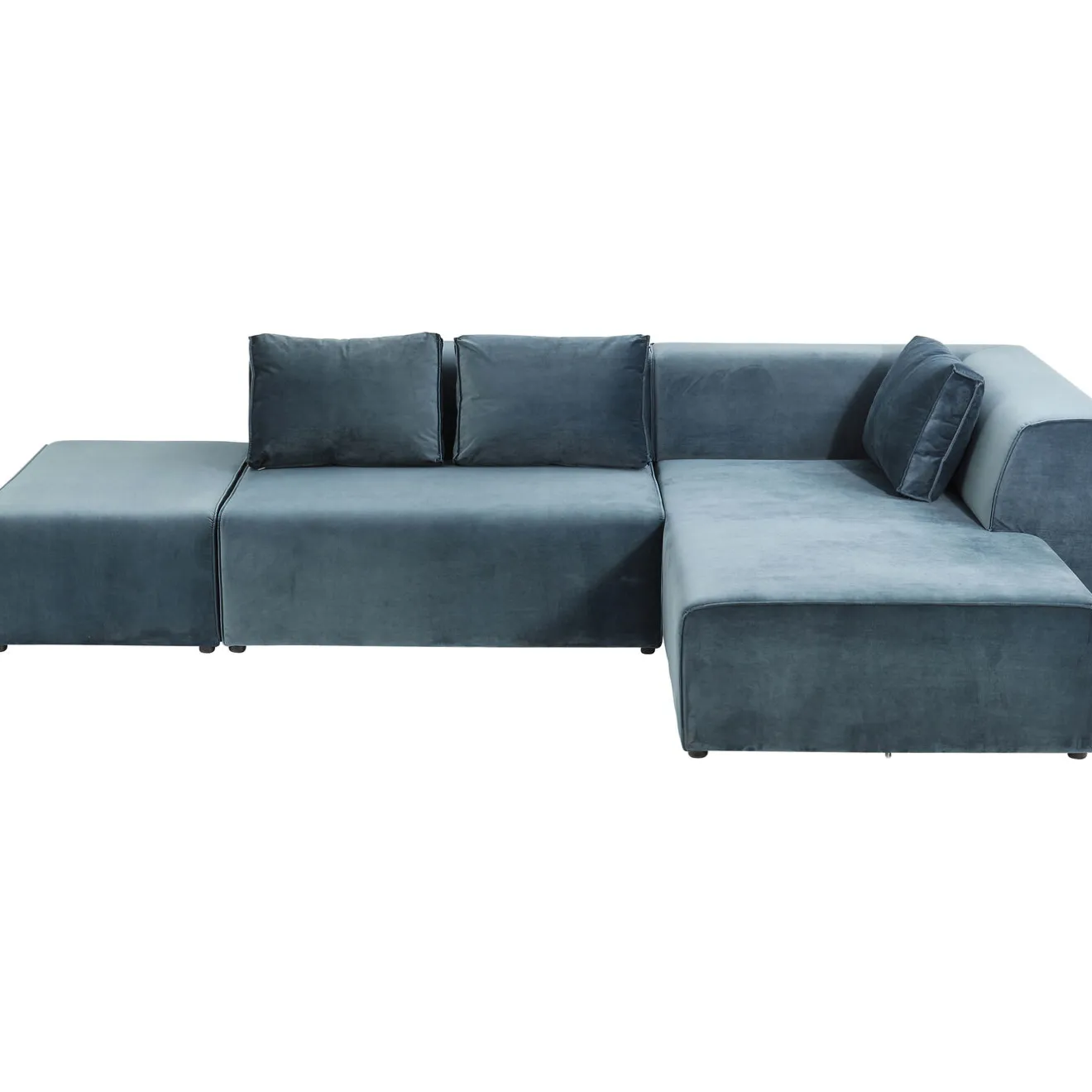 KARE Design Canapés D'Angle|Canapés D Angle Infinity Velours Ocean Droite