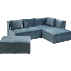 KARE Design Canapés D'Angle|Canapés D Angle Infinity Velours Ocean Droite