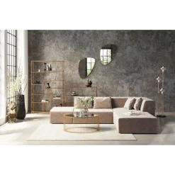 KARE Design Canapés D'Angle|Canapés D Angle Infinity Velvet Taupe Droite