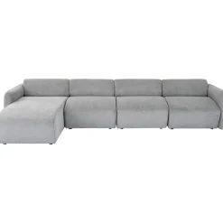 KARE Design Canapés D'Angle|Canapés D Angle Lucca Gris Gauche 331Cm