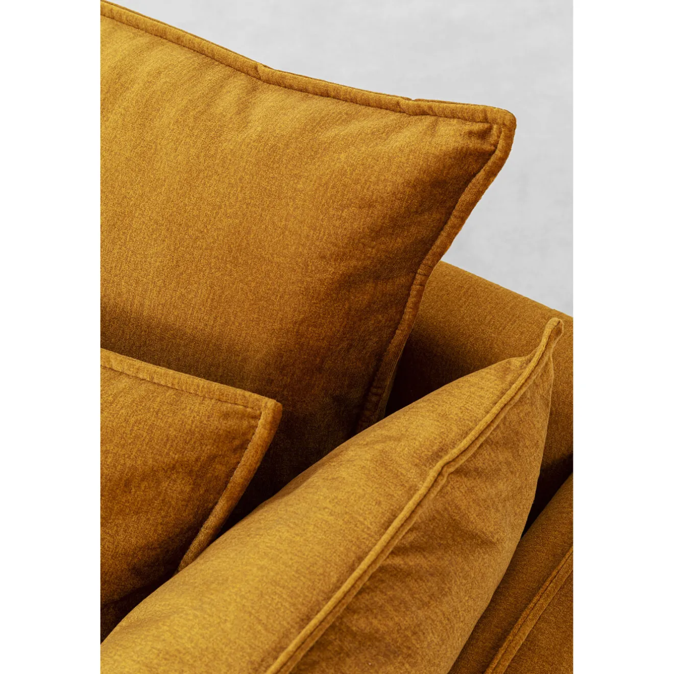 KARE Design Canapés D'Angle|Canapés D Angle Monza Droite Velours Curry 296Cm