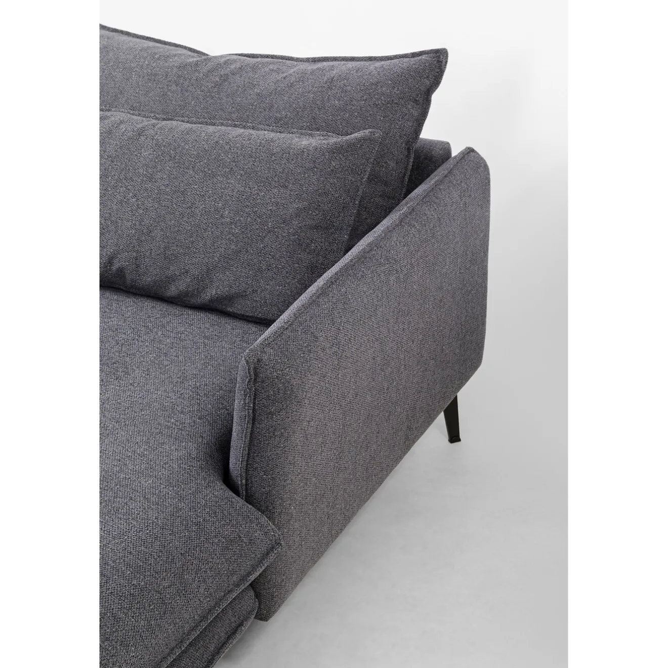 KARE Design Canapés D'Angle|Canapés D Angle Monza Droite Gris 296Cm