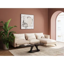 KARE Design Canapés D'Angle|Canapés D Angle Monza Droite Creme 296Cm