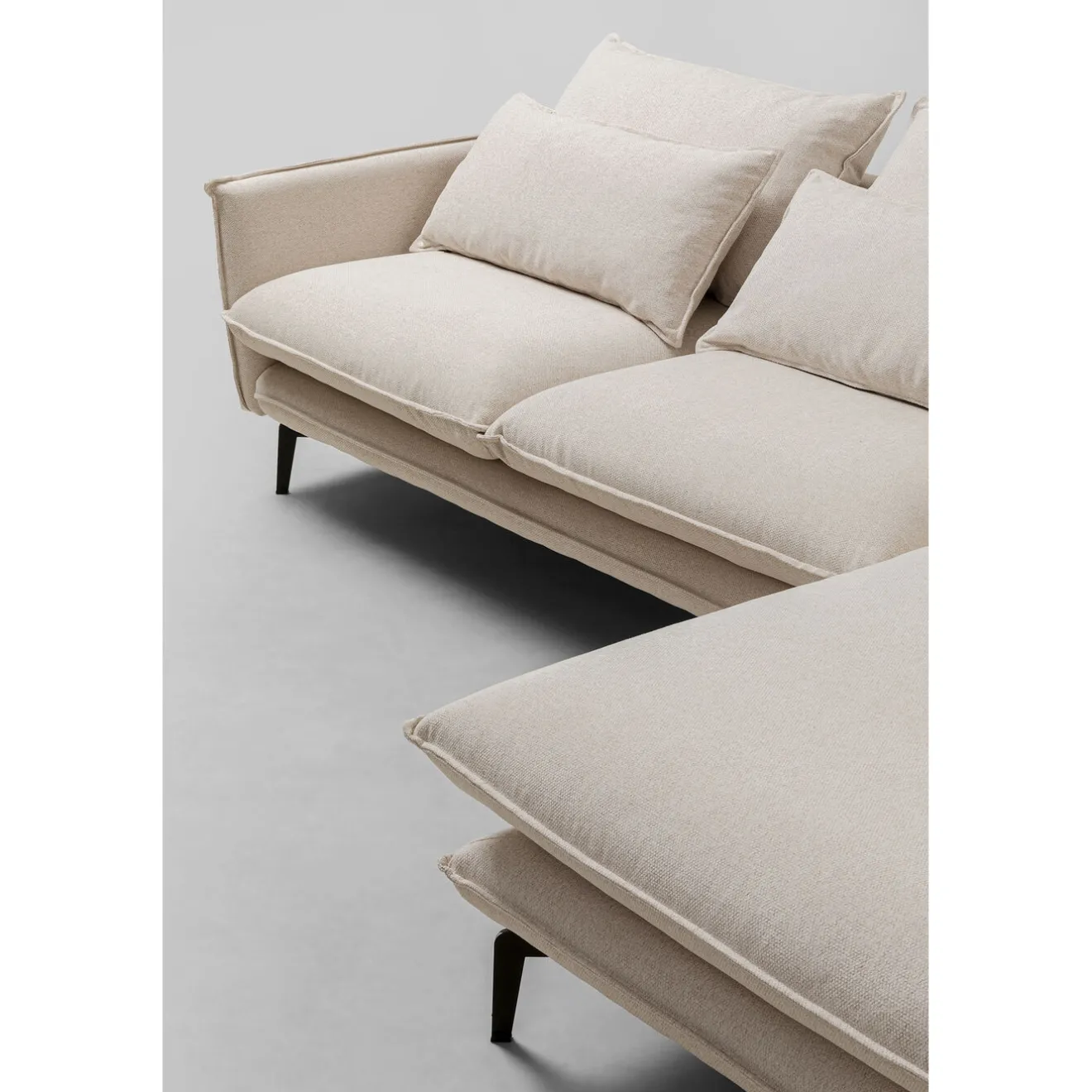 KARE Design Canapés D'Angle|Canapés D Angle Monza Droite Creme 296Cm