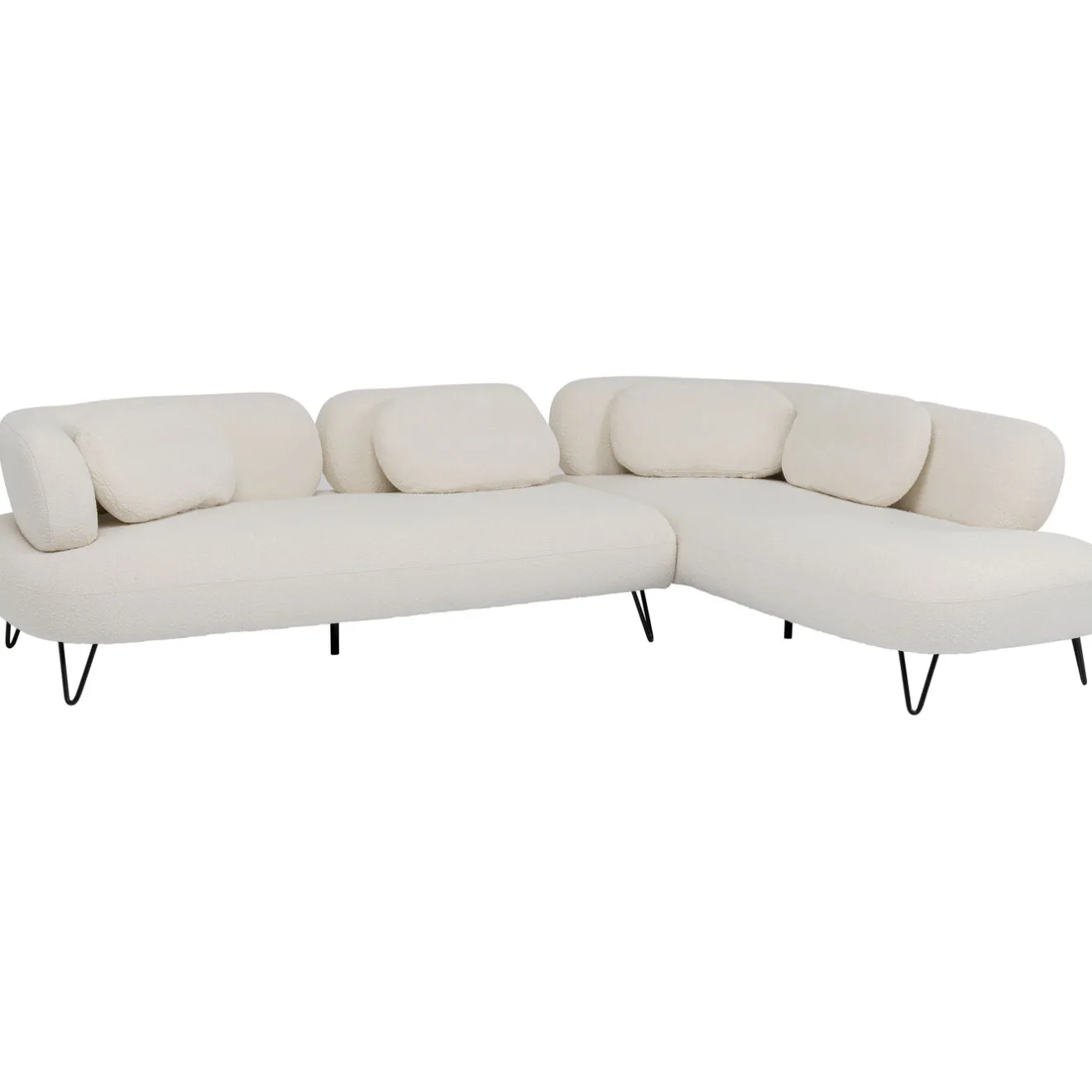 KARE Design Canapés D'Angle|Canapés D Angle Peppo Blanc