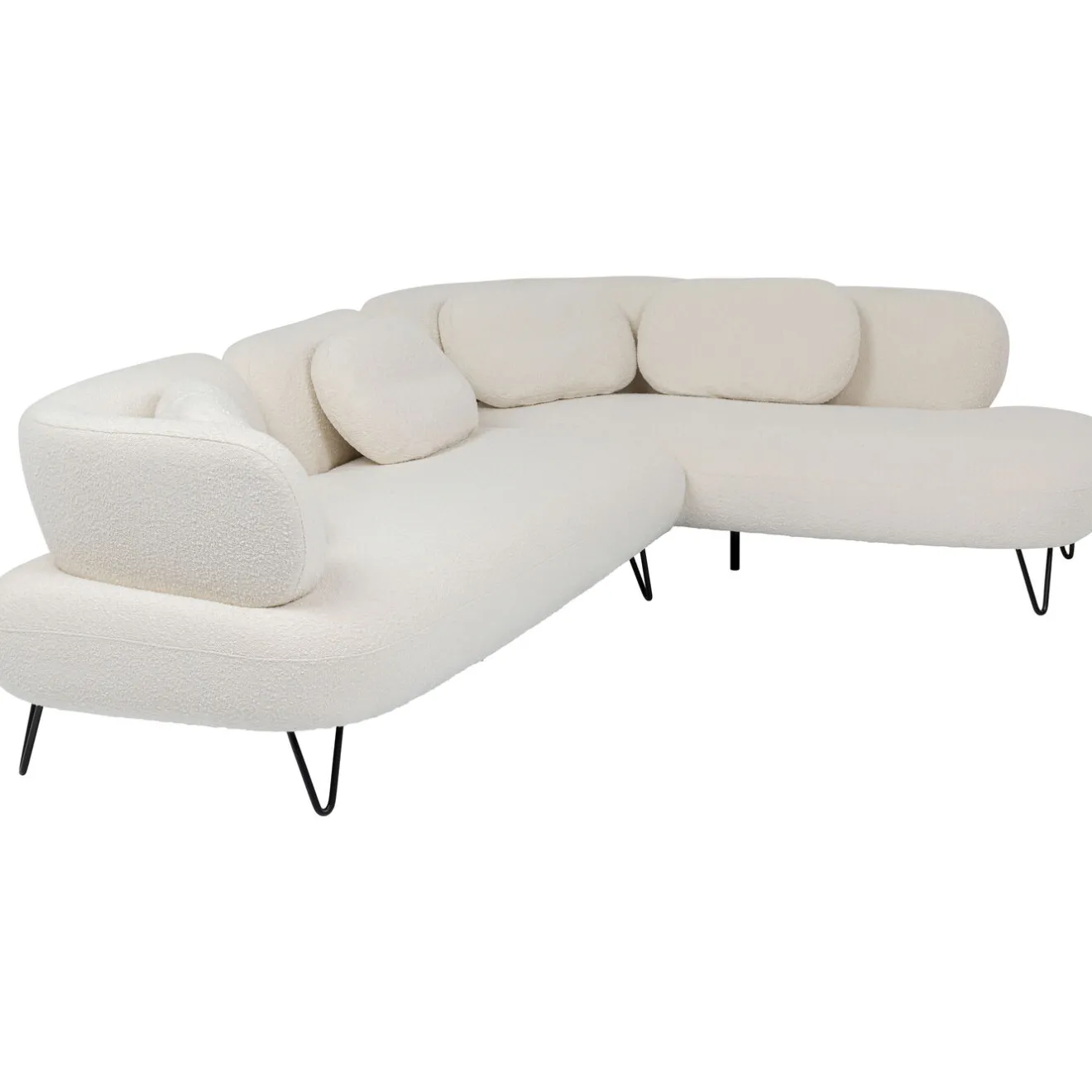 KARE Design Canapés D'Angle|Canapés D Angle Peppo Blanc