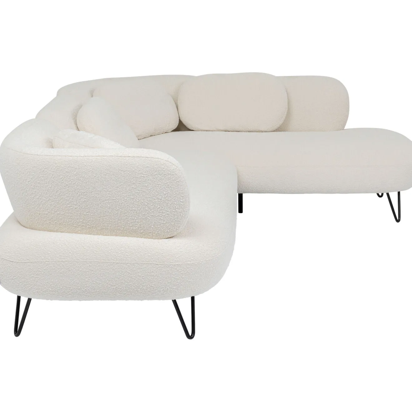 KARE Design Canapés D'Angle|Canapés D Angle Peppo Blanc