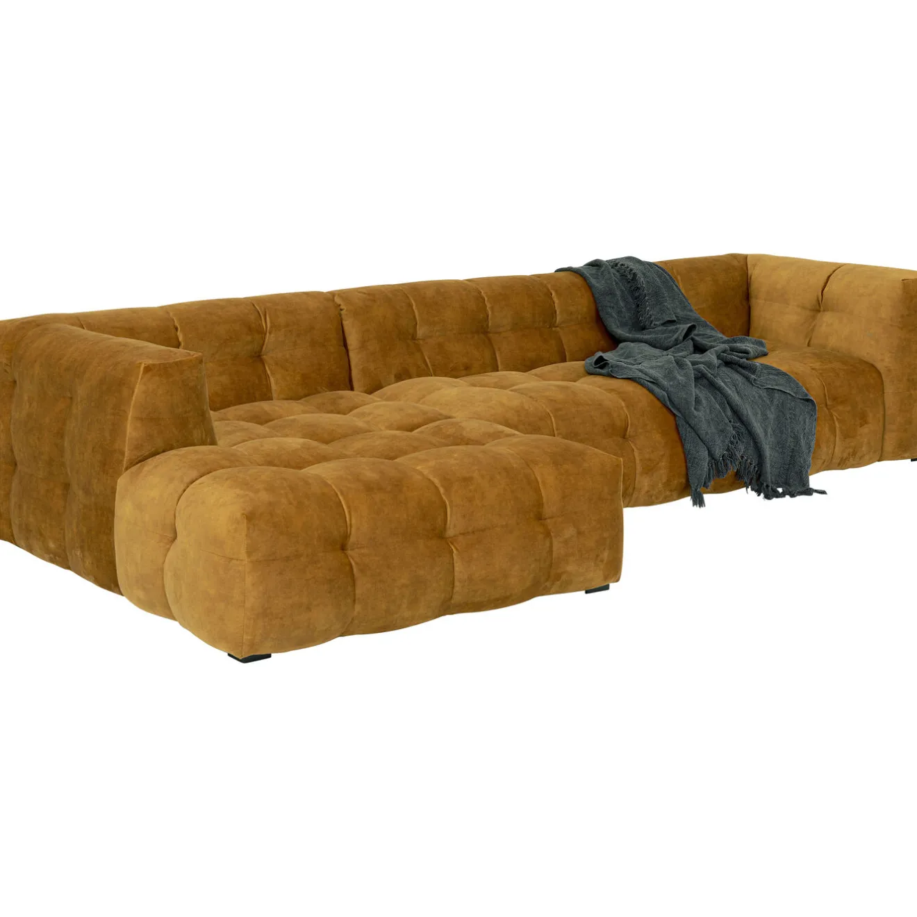 KARE Design Canapés D'Angle|Canapés D Angle Salamanca Gauche Brun Dore