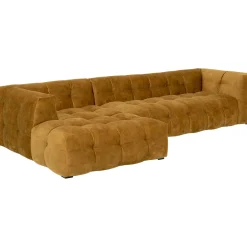 KARE Design Canapés D'Angle|Canapés D Angle Salamanca Gauche Brun Dore