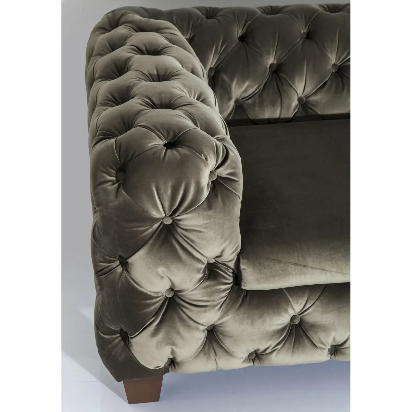 KARE Design 3 Places|Canapés Desire 3-Places Vert Khaki