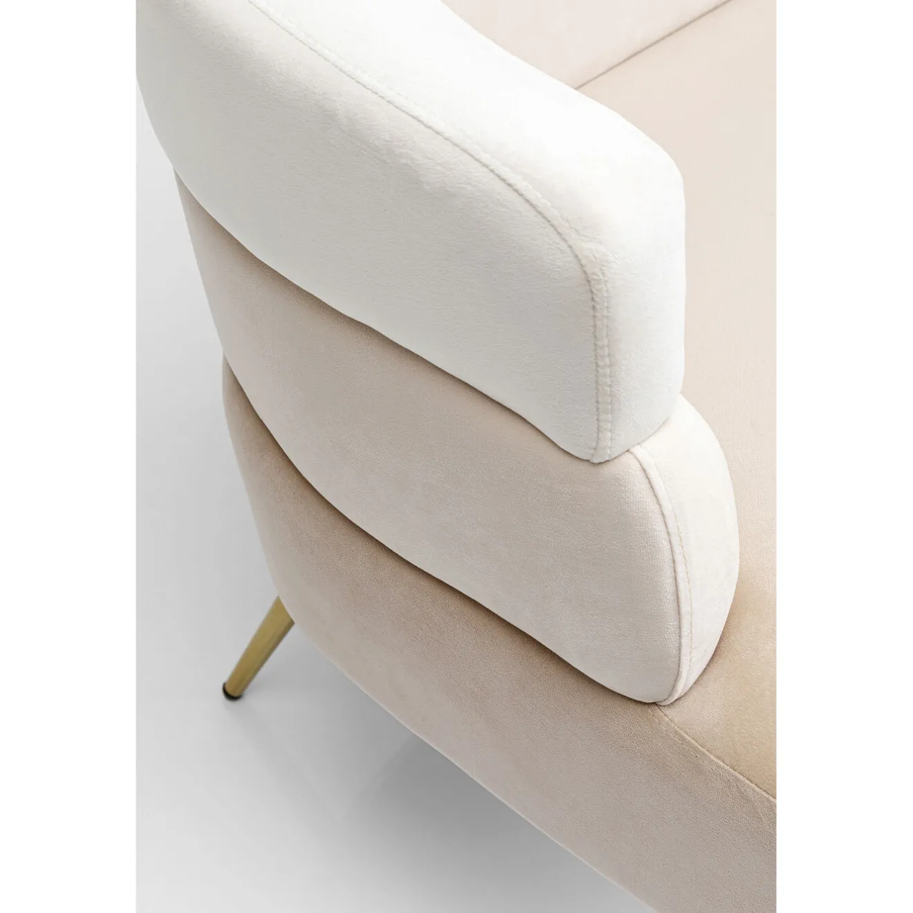 KARE Design 2 Places|Canapés Discovery 2-Places Creme 125Cm